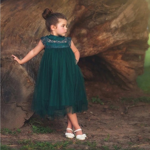 Trish Scully ALLESSANDRA DRESS EMERALD Green Christmas Fall Wedding Formal 8 - Picture 1 of 8